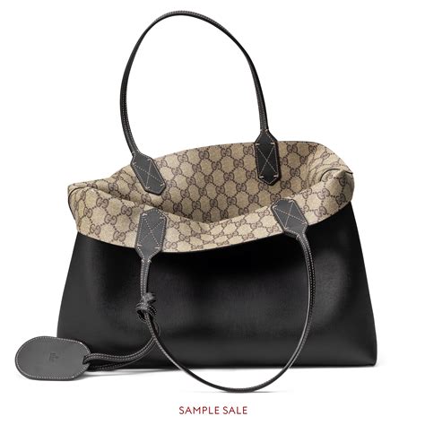 gucci signature convertible tote|gucci reversible canvas tote.